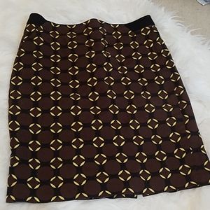 Outback Red patterned pencil skirt